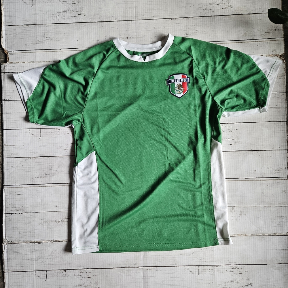 Icon Sports Mexico Soccer Jersey Green Athletics Stretch Sports Medium - Picture 2 of 9